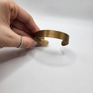Artisan Made Minimalist Brass Bracelet